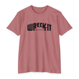 Unisex CVC Jersey T-shirt Black Logo