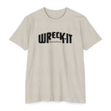 Unisex CVC Jersey T-shirt Black Logo